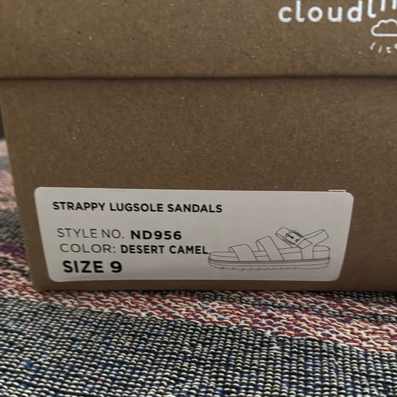 Brand New in Box. Madewell Cloud fit Strappy Lugsole Sandals - Picture 5 of 7